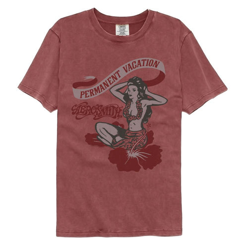 Aerosmith Permanent Vacation Adult Short-Sleeve Comfort Color T-Shirt