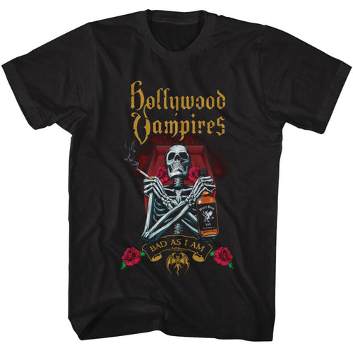 Hollywood Vampires Bad As I Am Adult Short-Sleeve T-Shirt