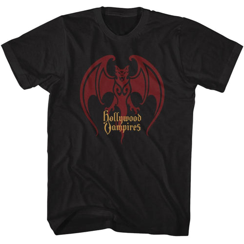 Hollywood Vampires Bat Logo Adult Short-Sleeve T-Shirt