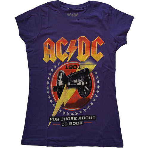 AC/DC For Those About To Rock '81 Ladies T-Shirt