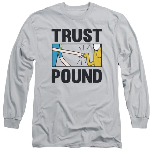 Adventure Time Trust Pound Men's 18/1 Cotton LS T