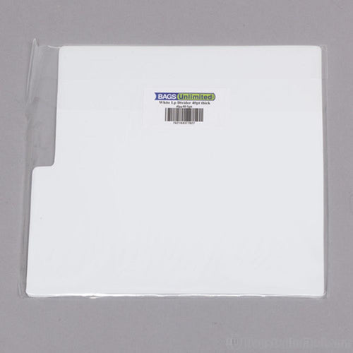 Bags Unlimited DLPp405Pk LP Dividers White 40 Gauge 5 Pack