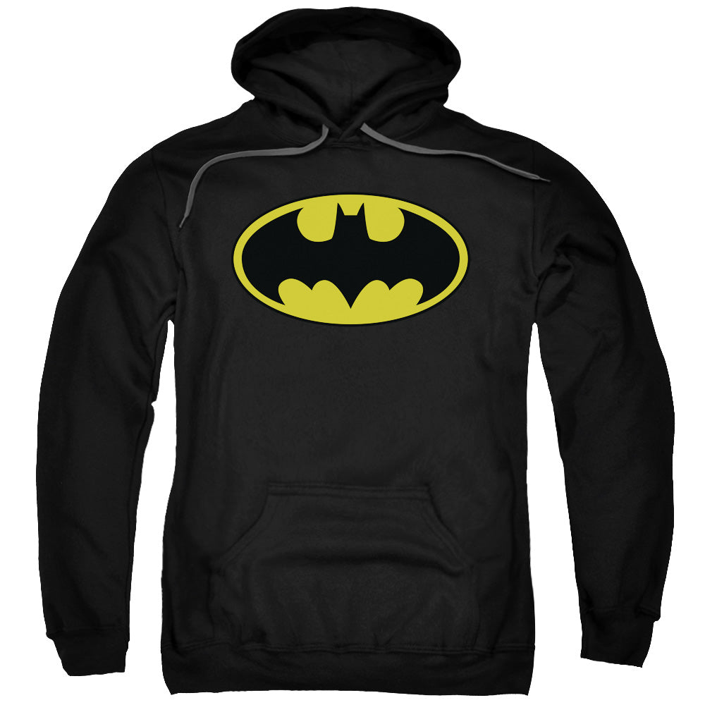 Batman Classic Logo Men s Pull Over 75 25 Poly Hoodie Special