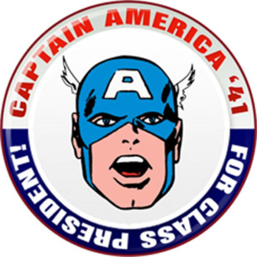 Captain America President Button