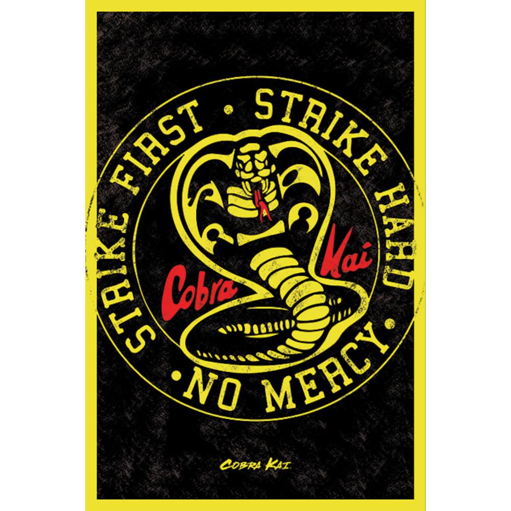 Cobra Kai Strike First Unisex T-Shirt, Size: XL, Bioworld Merchandising