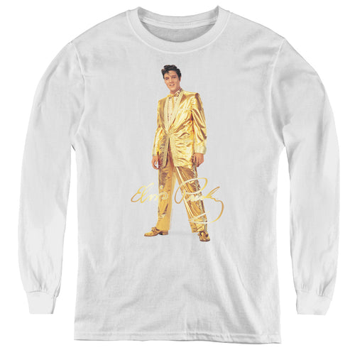 Elvis Presley Gold Lame Suit Youth LS T