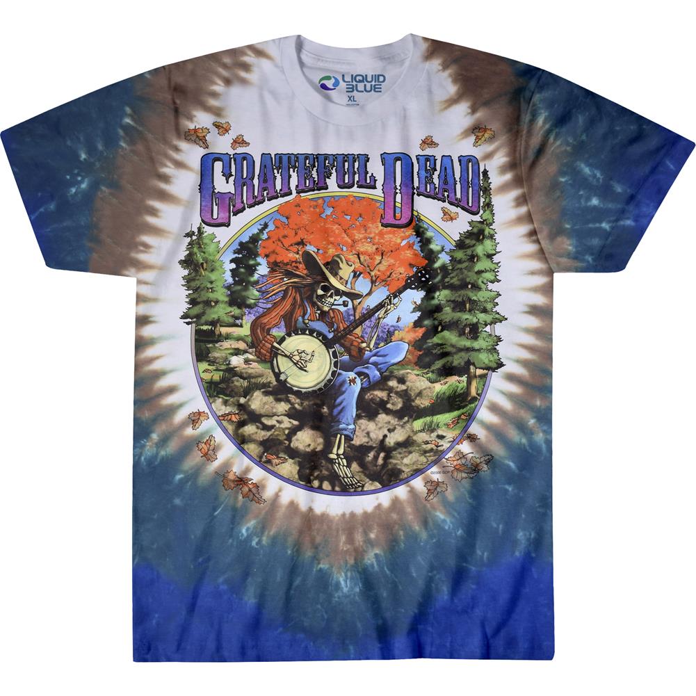 Grateful Dead Banjo Tie-Dye Standard Short-Sleeve T-Shirt - Special Or –  RockMerch