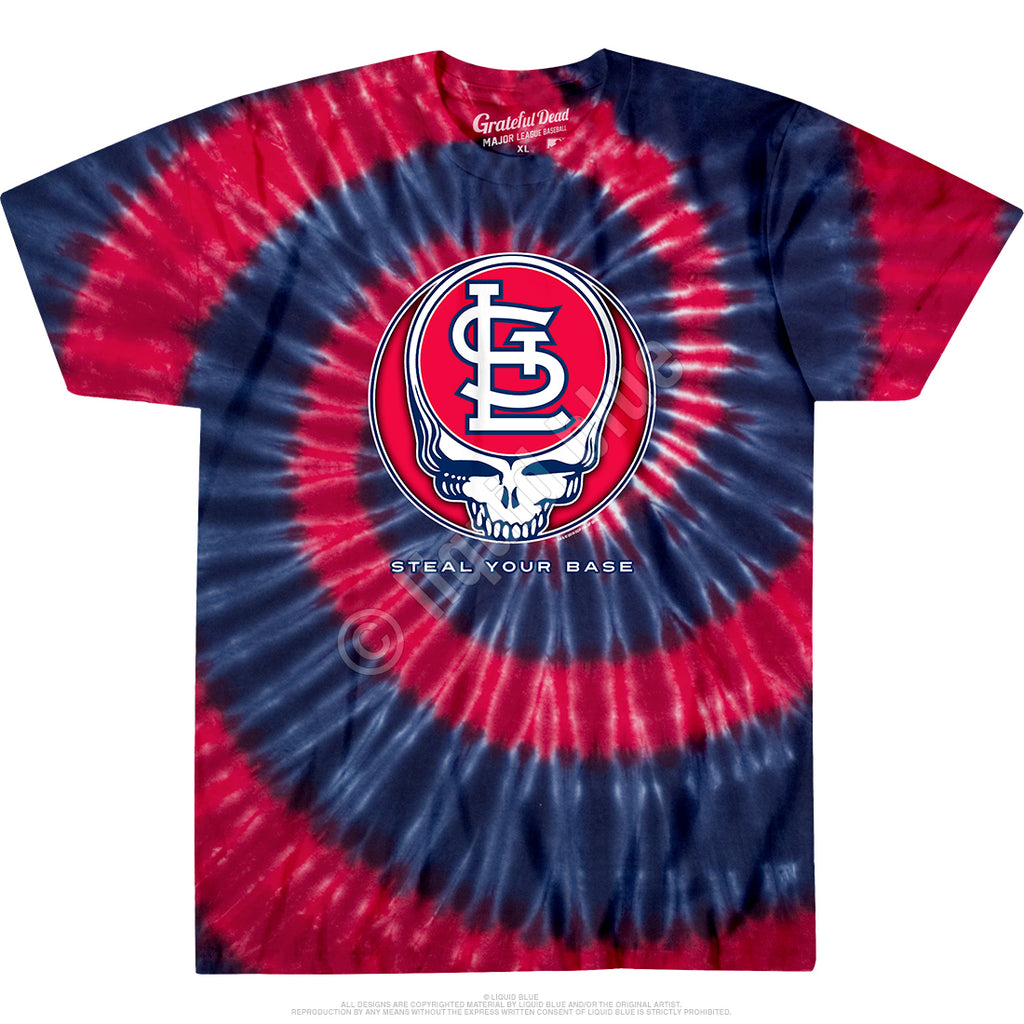 Grateful Dead Brewers Gd Steal Your Base Spiral Standard Short-Sleeve  T-Shirt - Special Order