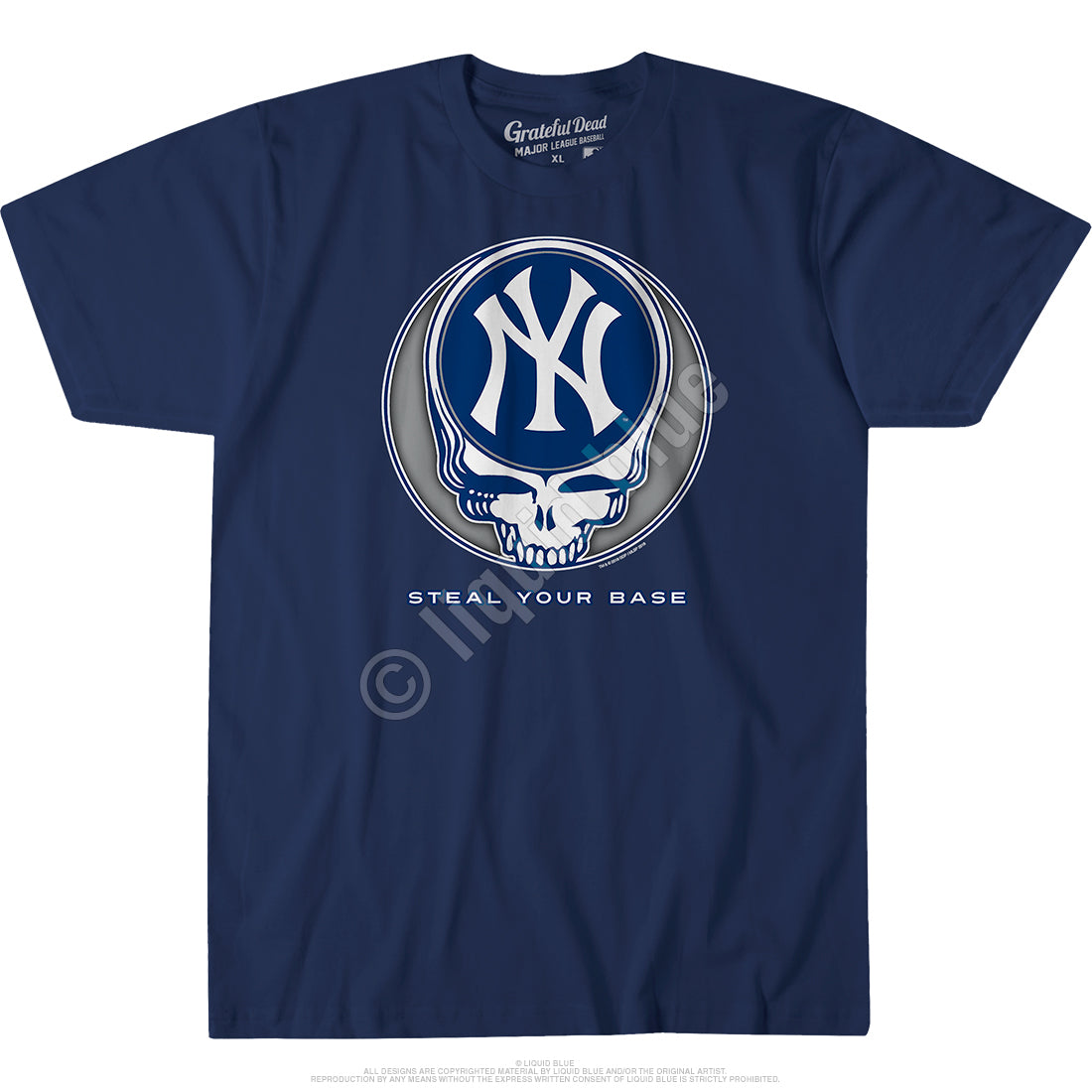 new york yankees grateful dead shirt