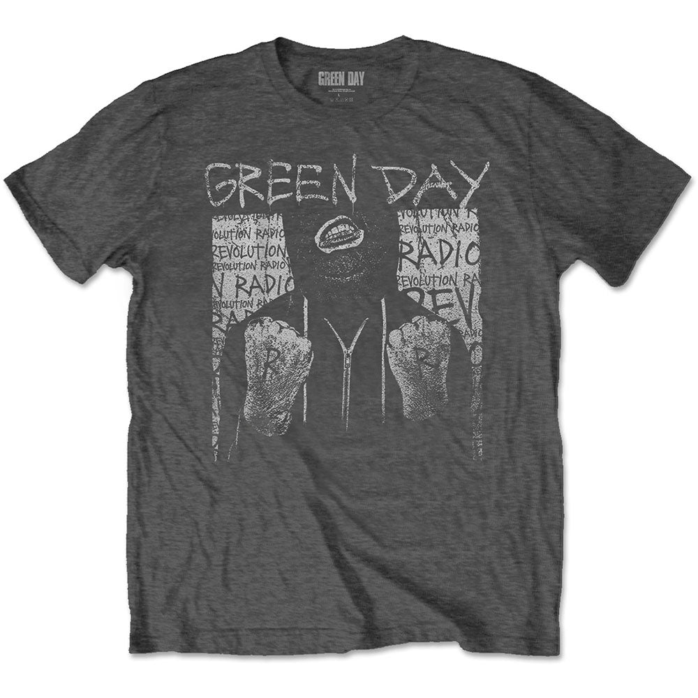 Green Day Revolution Radio White T-Shirt, WHITE