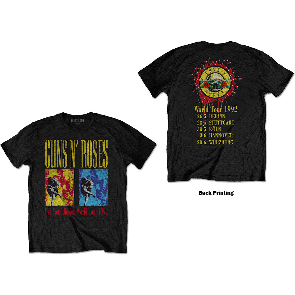 spin legation Slægtsforskning Guns N' Roses Use Your Illusion World Tour Unisex T-Shirt - Special Or –  RockMerch