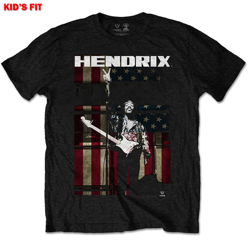 Jimi Hendrix Peace Flag Kids T-Shirt