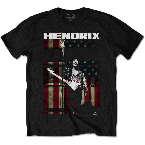 Jimi Hendrix Peace Flag Unisex T-Shirt