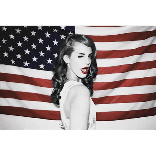 Lana Del Rey Flag Poster - 36 In x 24 In Posters & Prints