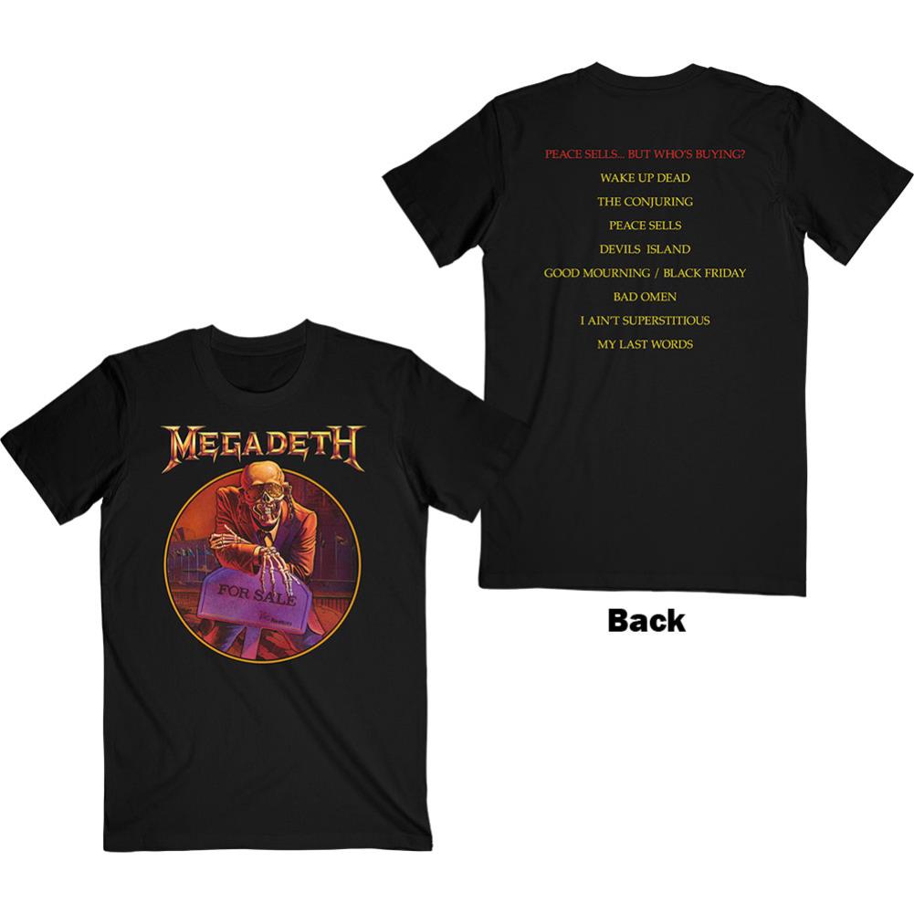 Megadeth Peace Sells… Track list Unisex T-Shirt - Order – RockMerch