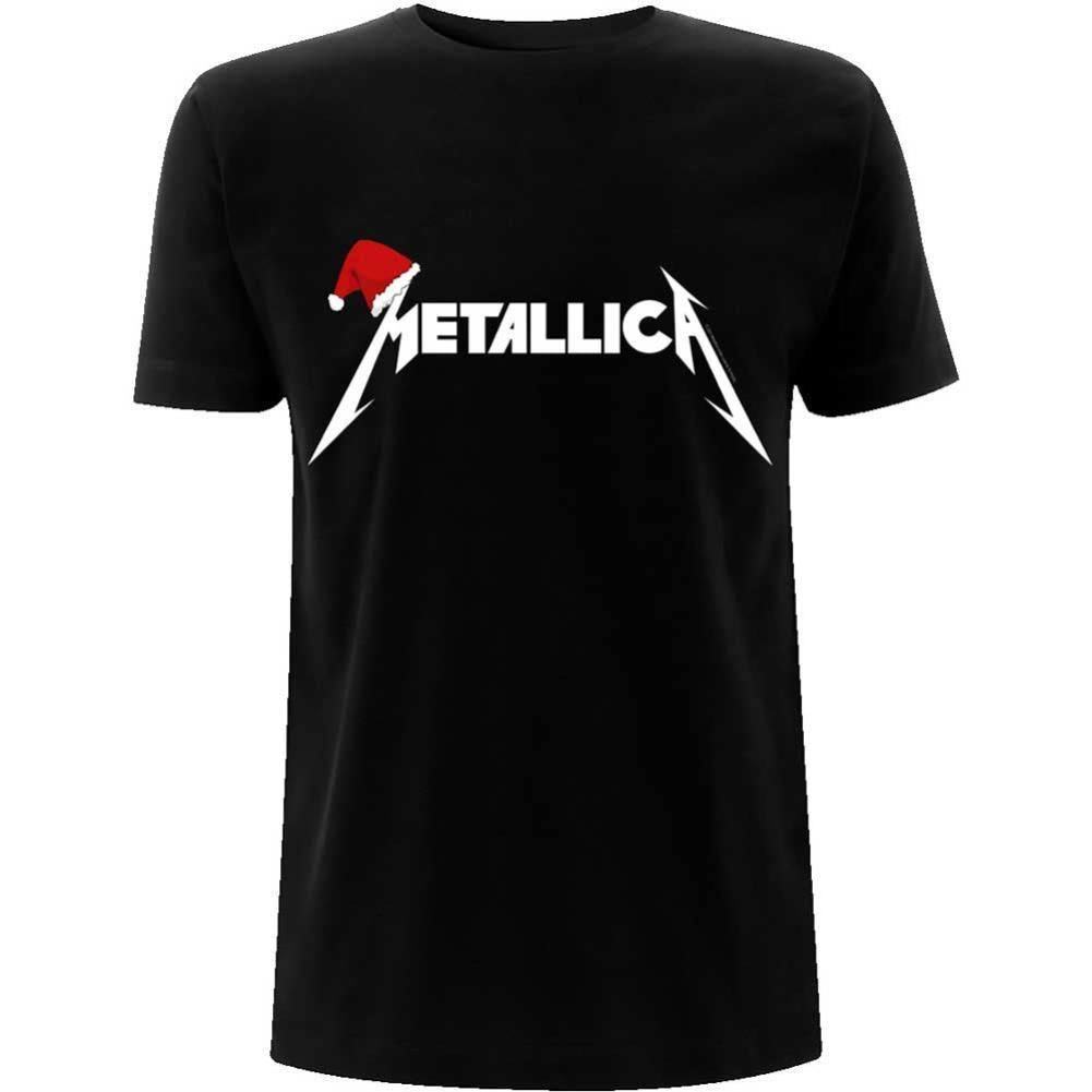 Metallica Santa Hat Logo Unisex T-Shirt