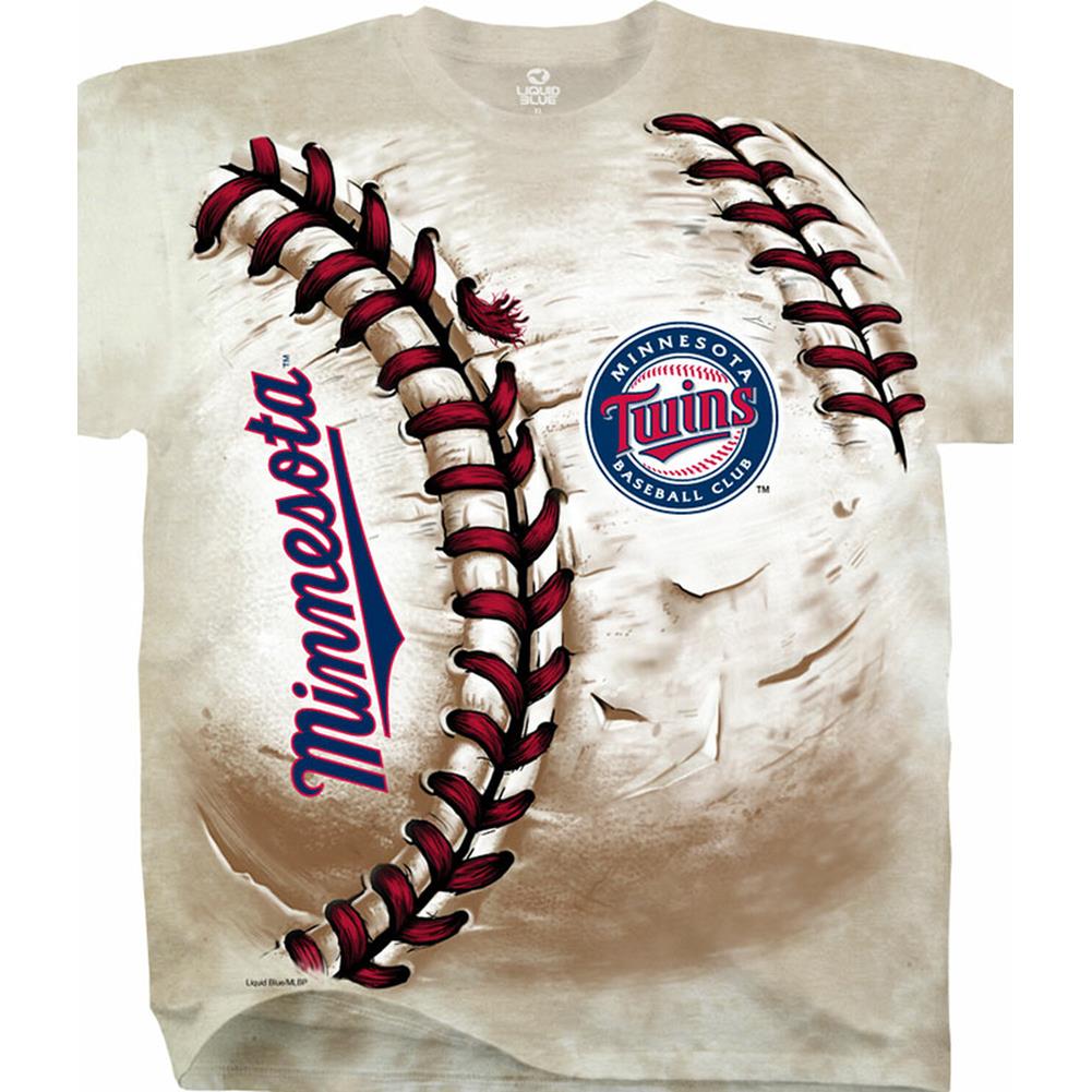 Minnesota Twins Hardball Tie-Dye T- Shirt - Cream