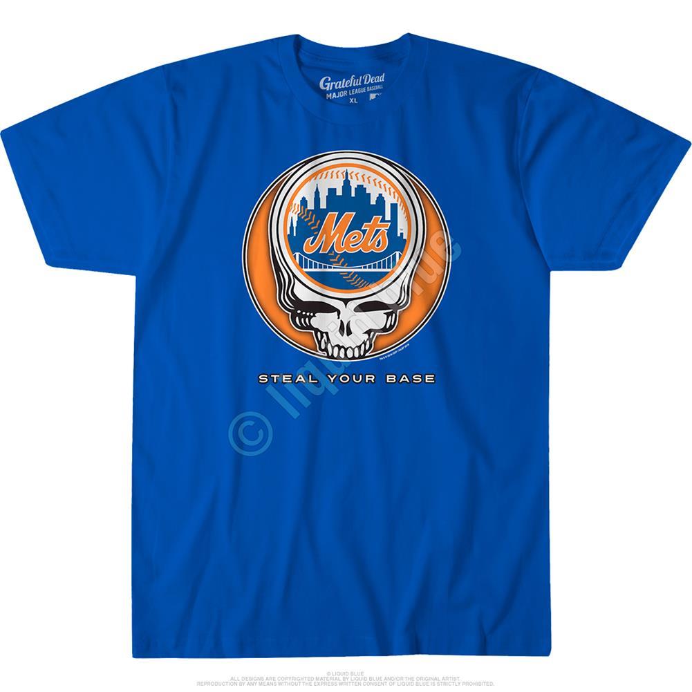 New York Mets Steal Your Base Blue Athletic T-Shirt