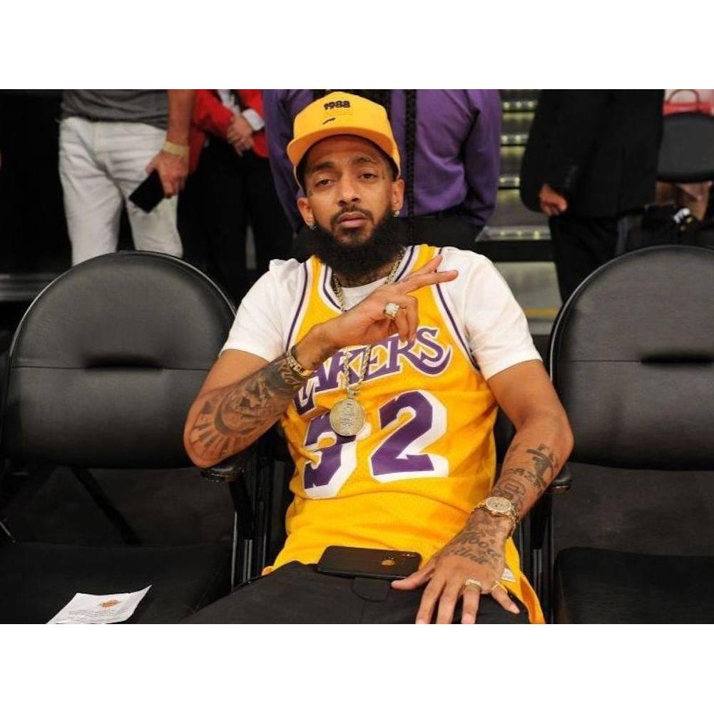 I designed a Nipsey Hussle tribute Lakers jersey. Who wants to see the Lake  Show adopt these? : r/lakers
