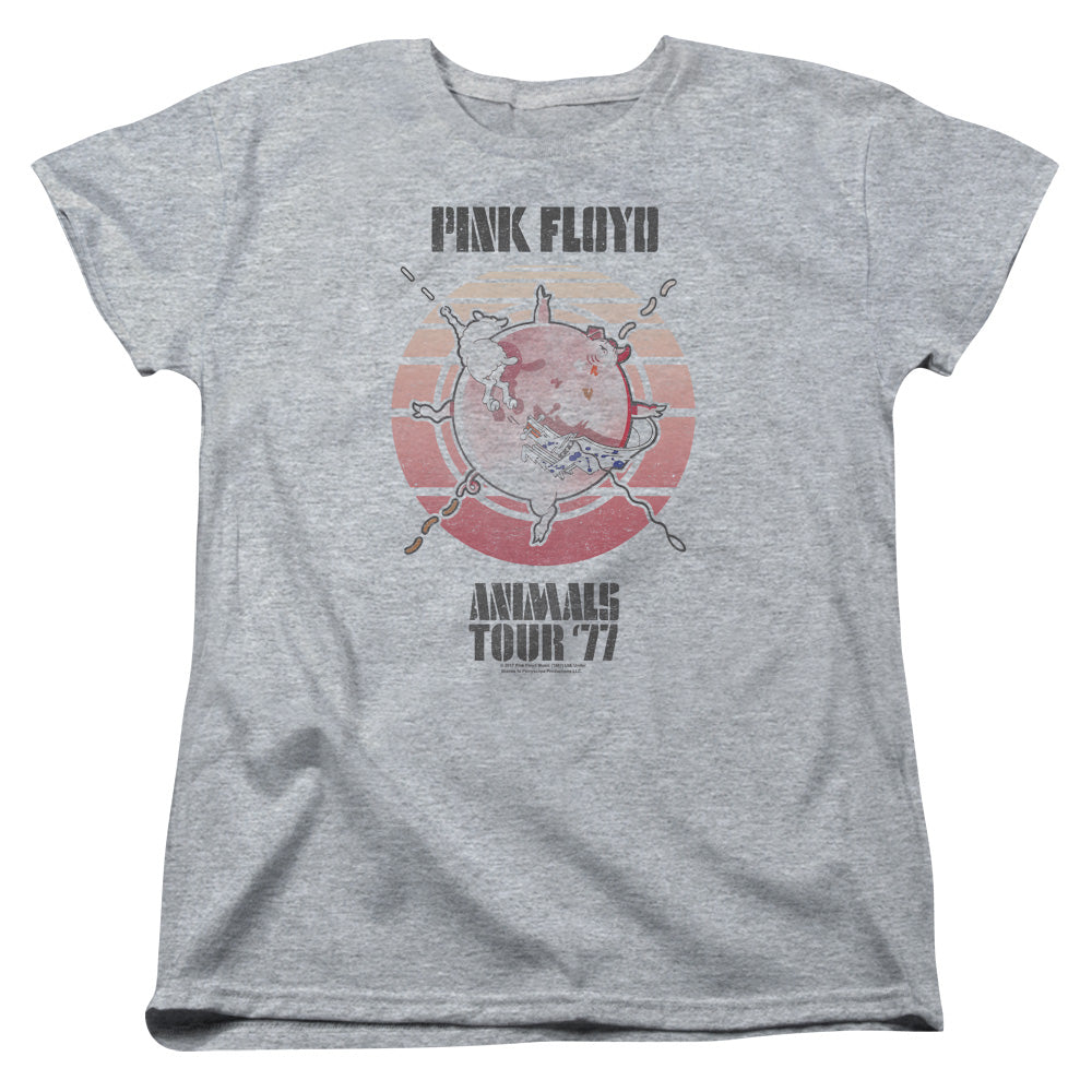 Pink Floyd Animals Tour 77 Women's 18/1 100% Cotton Short-Sleeve T-Shirt