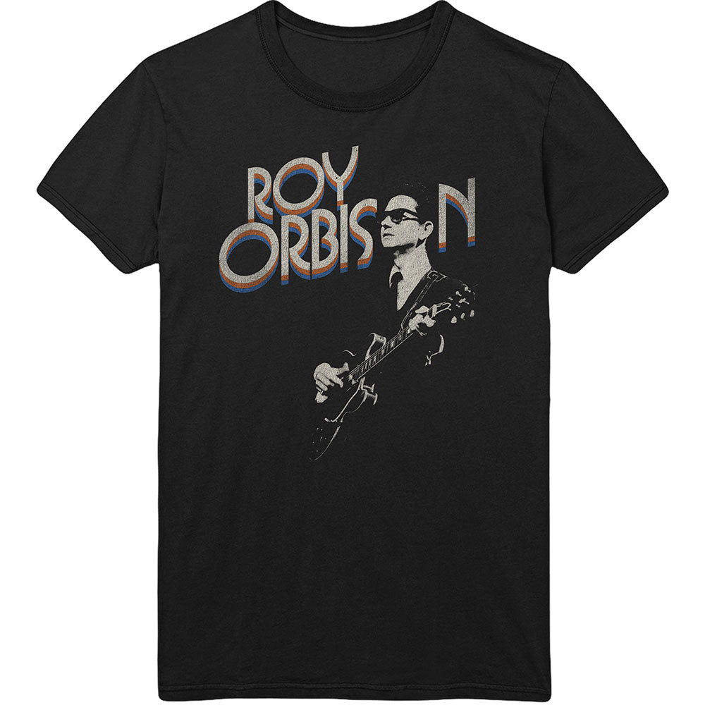 Roy Orbison Guitar & Logo Unisex T-Shirt - Special Order