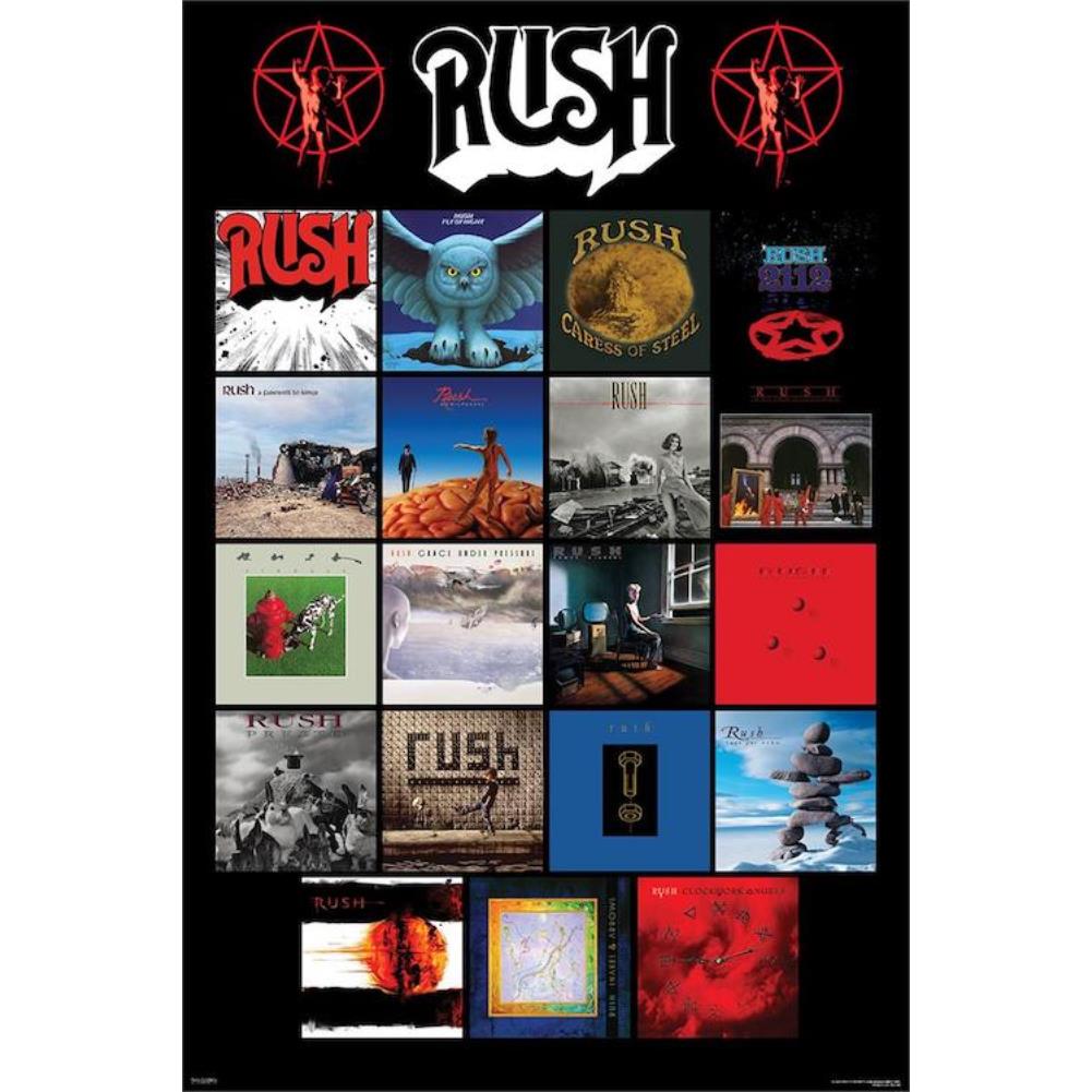 Rush Album Covers Poster - 24In x 36In - Special Order