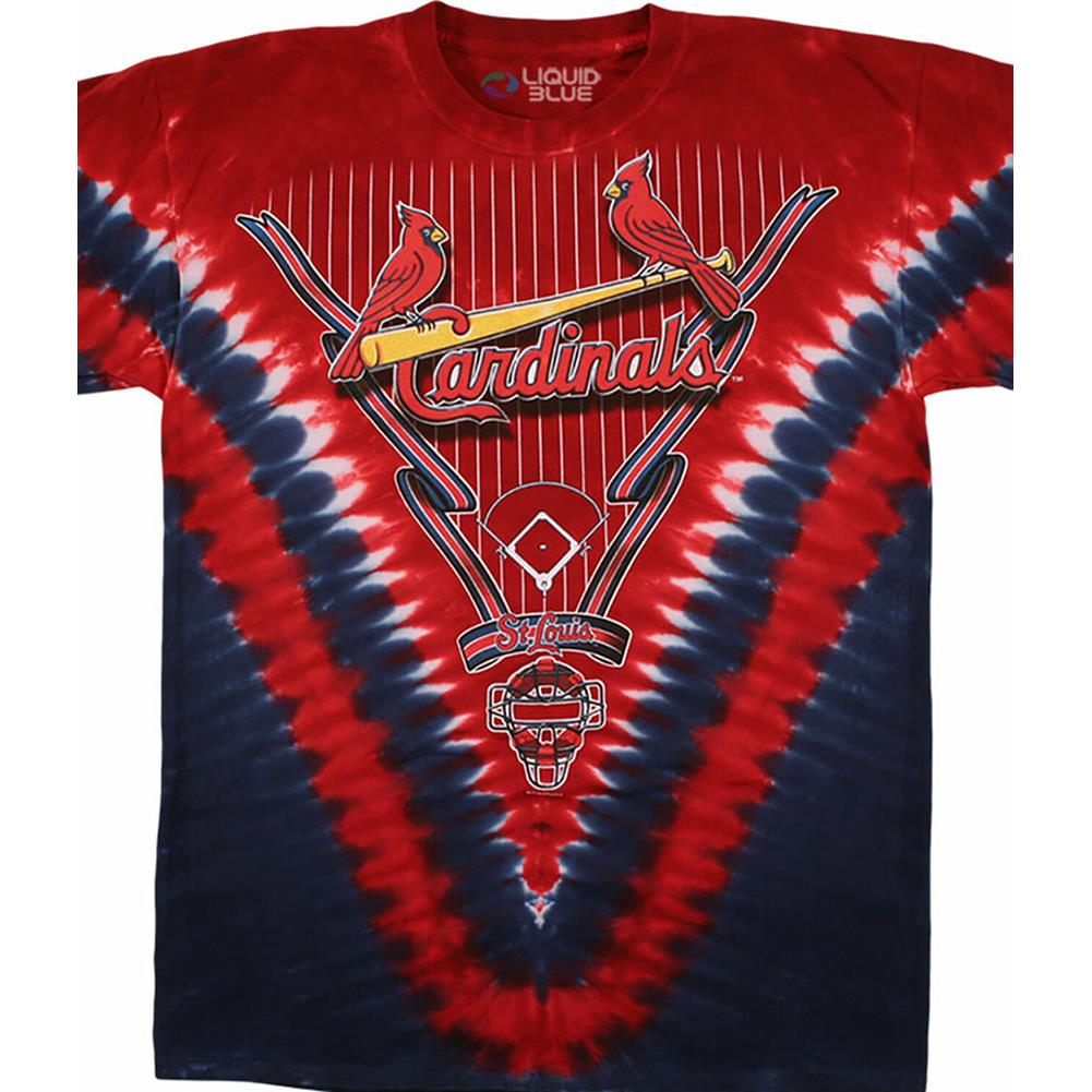 St. Louis Cardinals V Tie-Dye T-Shirt – RockMerch