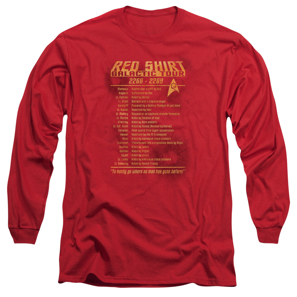 Star Trek Red Shirt Tour Men's 18/1 Cotton Long-Sleeve T-Shirt - Special  Order