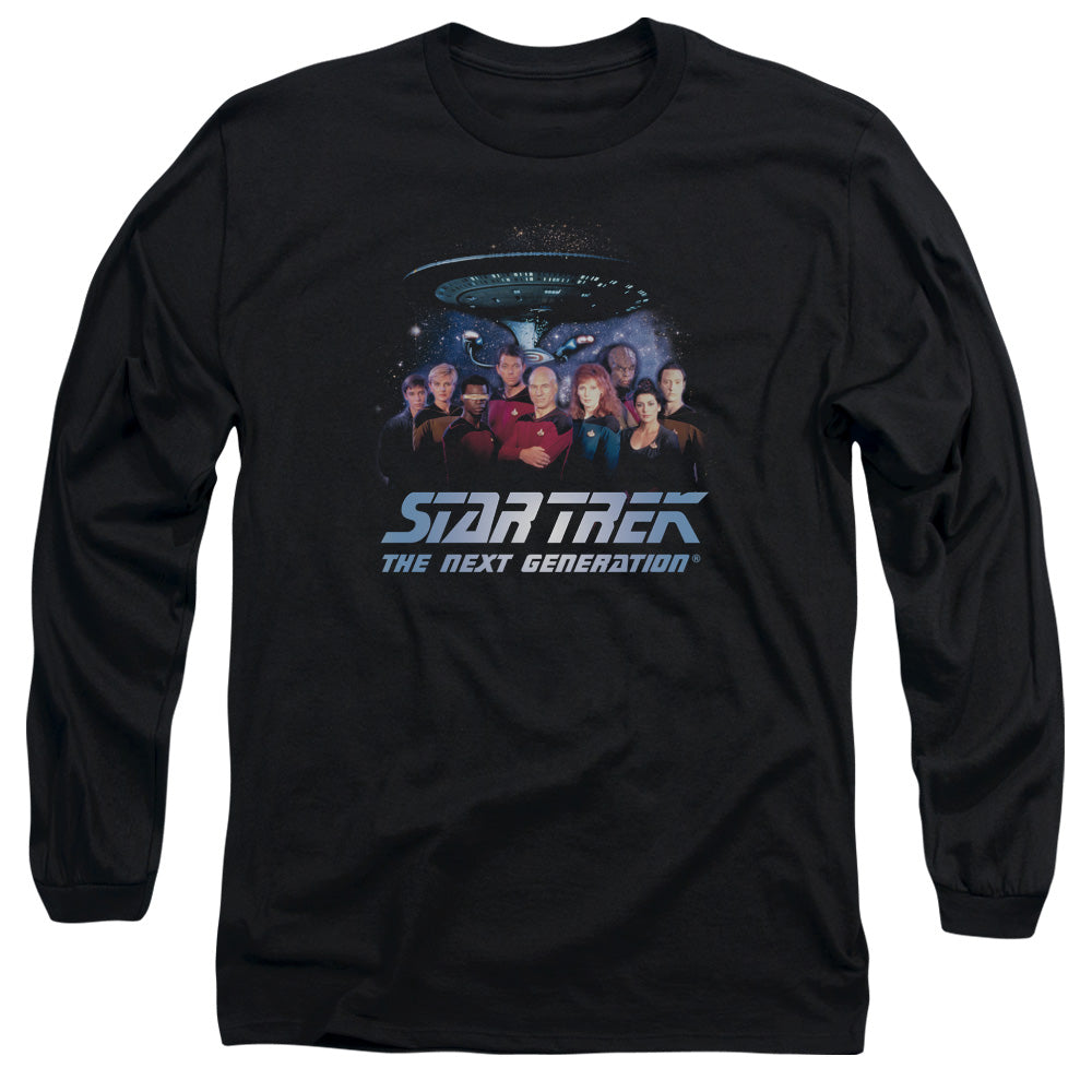 Star Trek Space Group Men's 18/1 Cotton Long-Sleeve T-Shirt