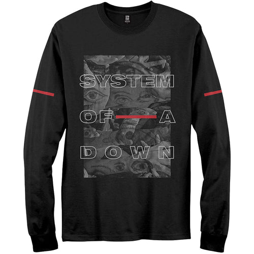 System Of A Down Eye Collage Unisex Long Sleeved T-Shirt