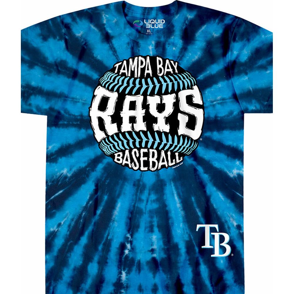 Tampa Bay Rays Burst Tie-Dye T-Shirt - M