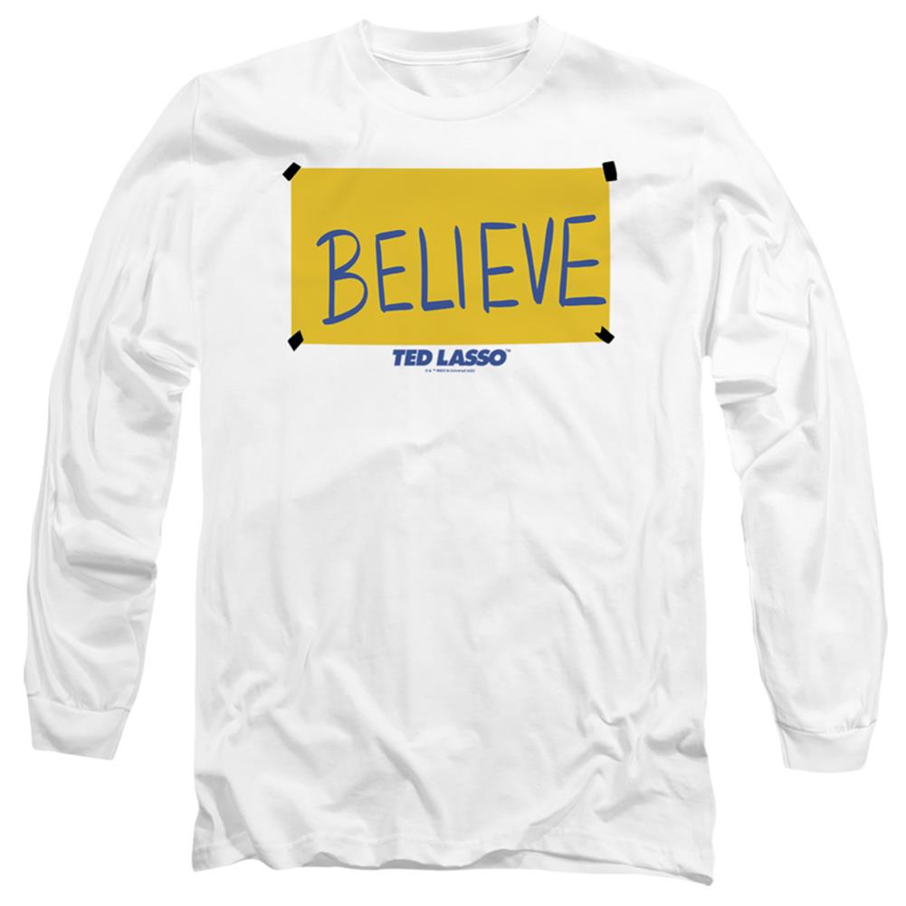 Ted Lasso Believe Sign Men's 18/1 Cotton Long-Sleeve T-Shirt