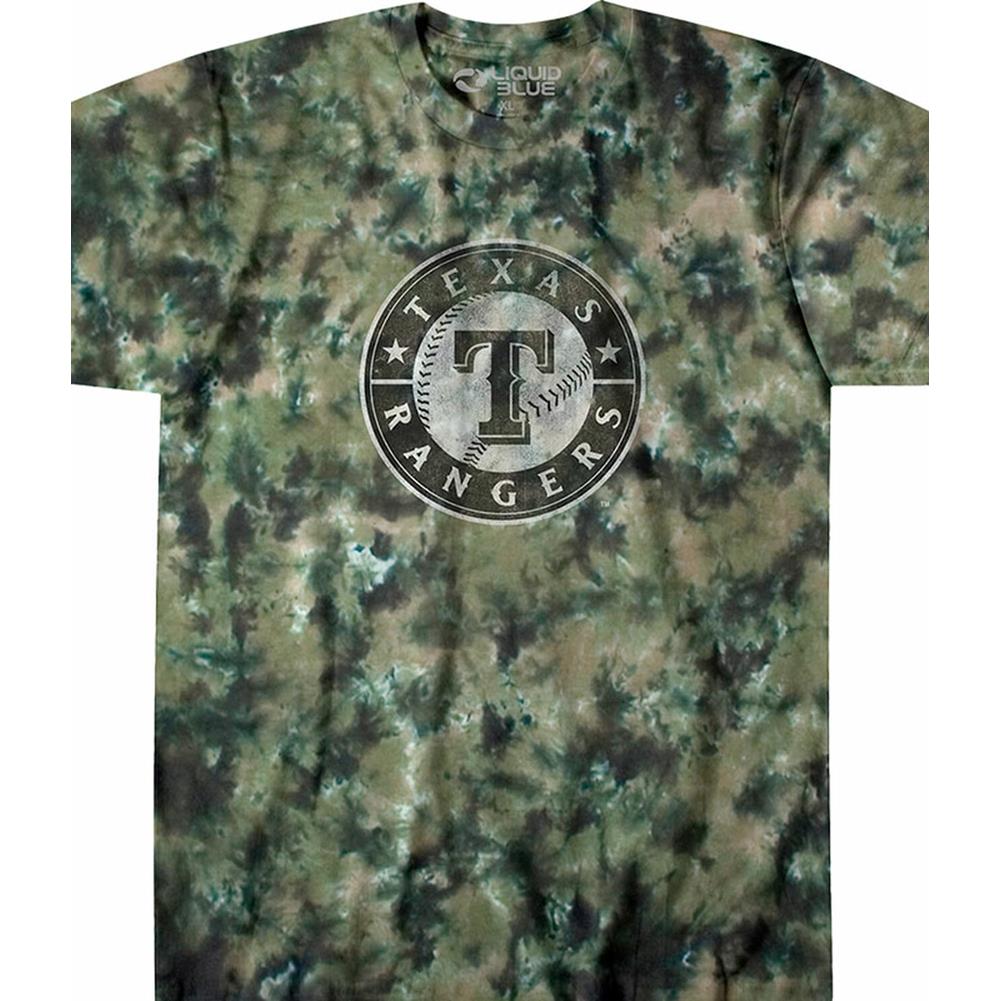 Texas Rangers Camo Tie-Dye T-Shirt – RockMerch