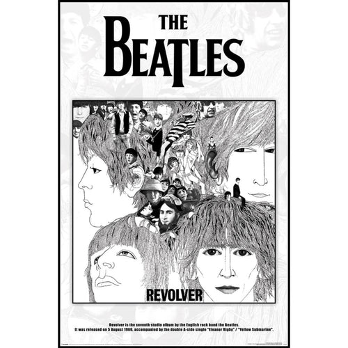 The Beatles Revolver Album Cover Poster 24 In x 36 In Posters & Prints