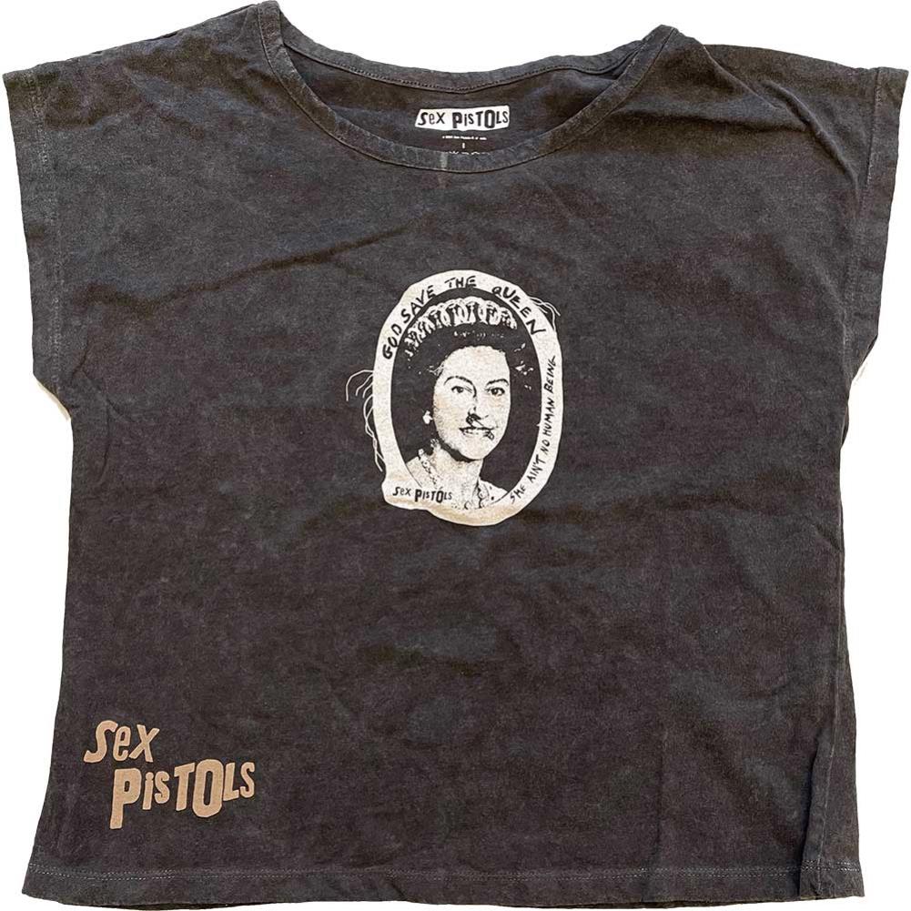 The Sex Pistols God Save The Queen Ladies Crop Top – RockMerch