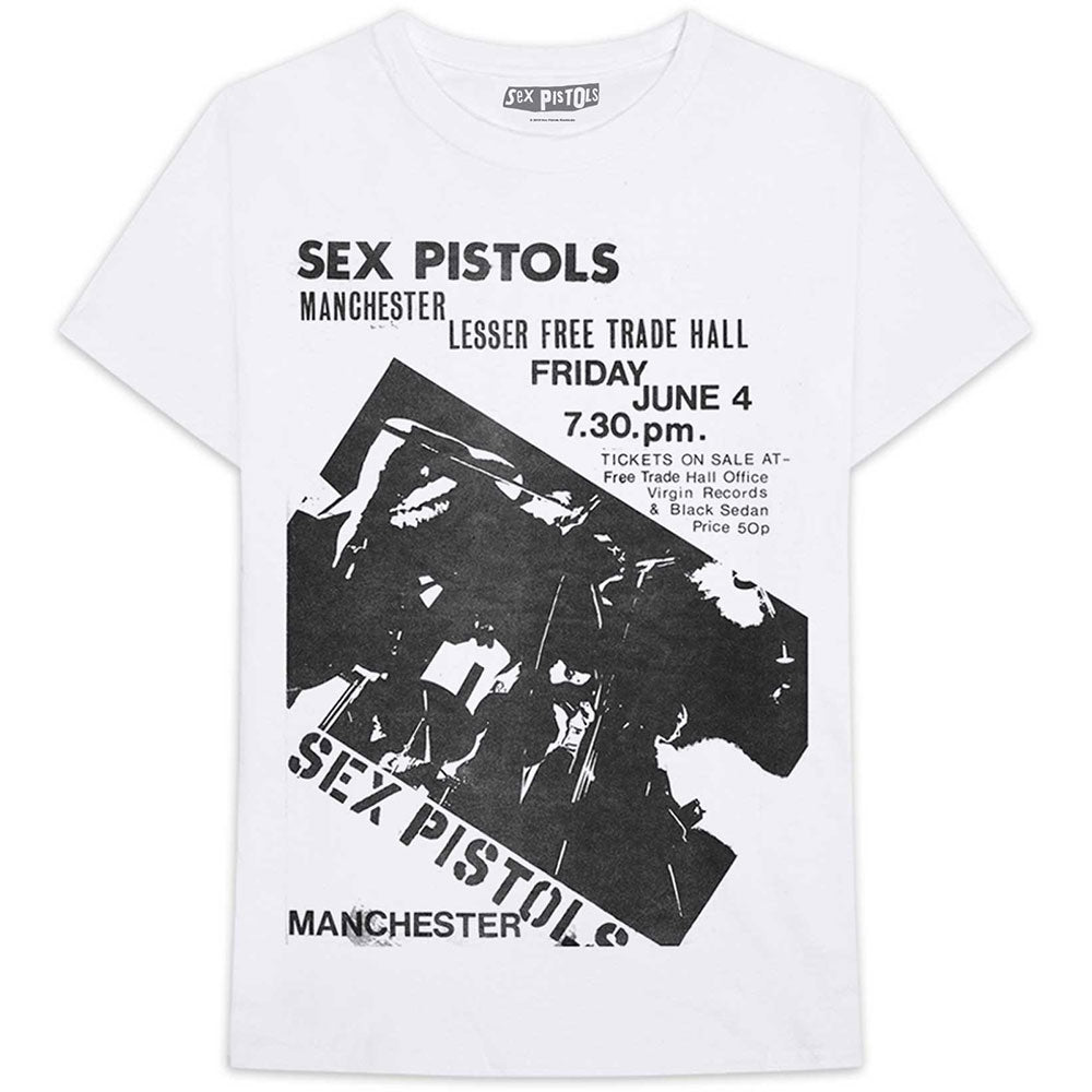 The Sex Pistols Manchester Flyer Unisex T-Shirt - Special Order